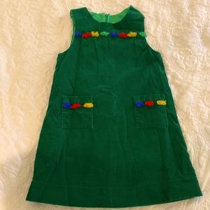 Green corduroy Florence Eiseman girls dress size 6